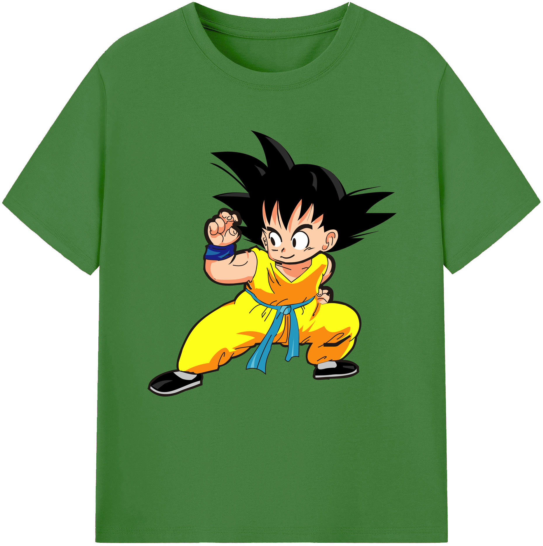 （画像用） ドラゴンボール 孫悟空（そん ごくう）Son Goku カカロット DRAGON BALL Kakarotto レディースカジュアルプリントTシャツ（綿100％）